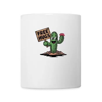 Free Hugs Cactus Sign - Mug - white - Front