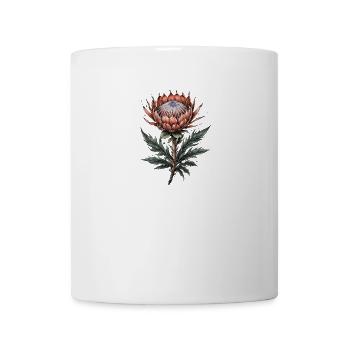 Protea Bloom Elegance - Tasse - Weiß - Vorne