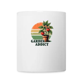 Garden Addict Tomate Rétro - Mug blanc - blanc - Devant