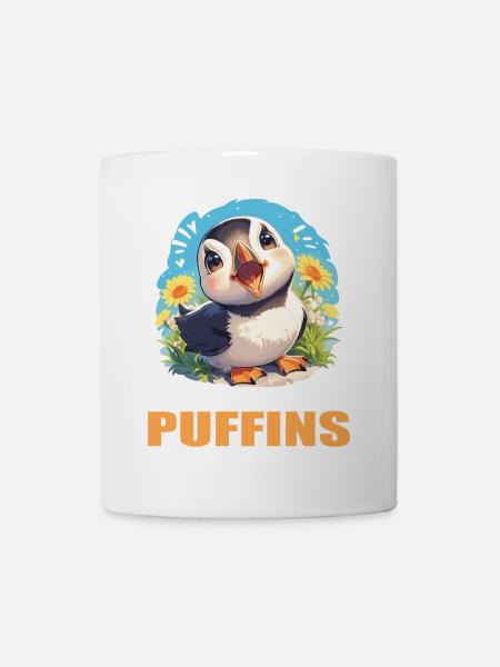 Papageientaucher - Tasse - Weiß
