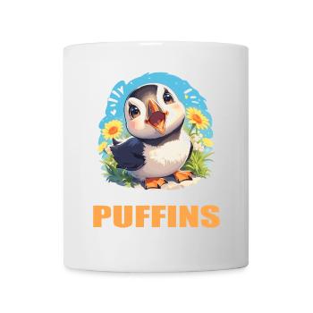 Papageientaucher - Tasse - Weiß - Vorne