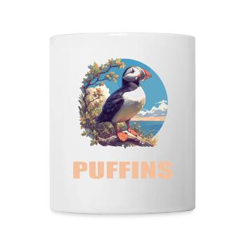 Papageientaucher - Tasse - Weiß - Vorne