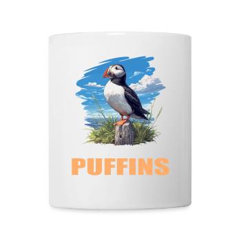 Papageientaucher - Tasse - Weiß - Vorne