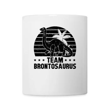 Dinosaur Funny Dino - Team Brontosaurus - Mug - white - Front