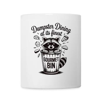 Waschbär im Feinschmecker-Modus - Tasse - Weiß - Vorne