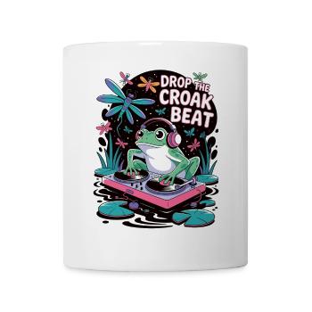 Drop the Croak Beat! Dancing with the frog - Mug - white - Front