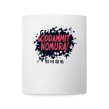 Goddammit Nomura – Pink Tinten Design - Tasse - Weiß - Vorne