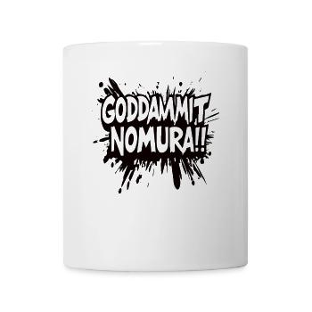 Goddammit Nomura – Splatter Design - Tasse - Weiß - Vorne