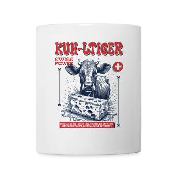 Festivalbesucher Shirt mit Schweizer Vibes - Tasse - Weiß - Vorne