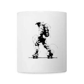 Roller Skater Drawing - Mug - white - Front