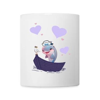 Dolphin Boat Fish Fish Kids Child - Mug - white - Front