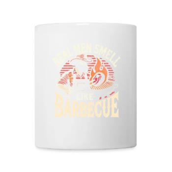 Echte Männer riechen nach Barbecue - Tasse - Weiß - Vorne