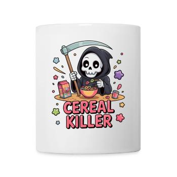Funny Grim Reaper with Muesli - Mug - white - Front
