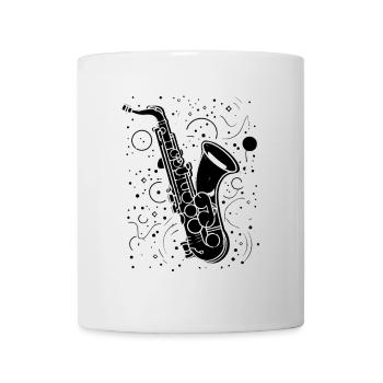 Saxophone Illustration - Mug - white - Front