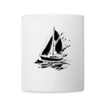 Segelboot - Tasse - Weiß - Vorne