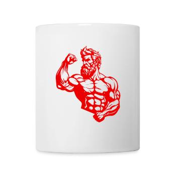 Statue antique du combattant grec - Mug blanc - blanc - Devant