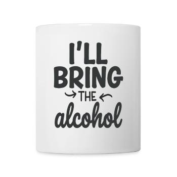 Je vais apporter la fête de l’alcool en disant citation - Mug blanc - blanc - Devant