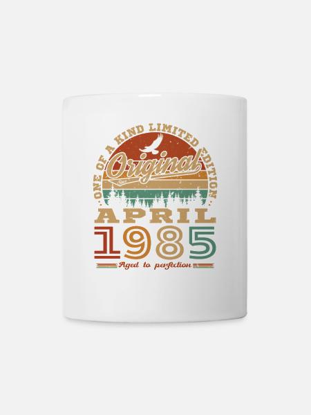 Avril 1985 Vintage Cadeau Anniversaire - Mug blanc - blanc