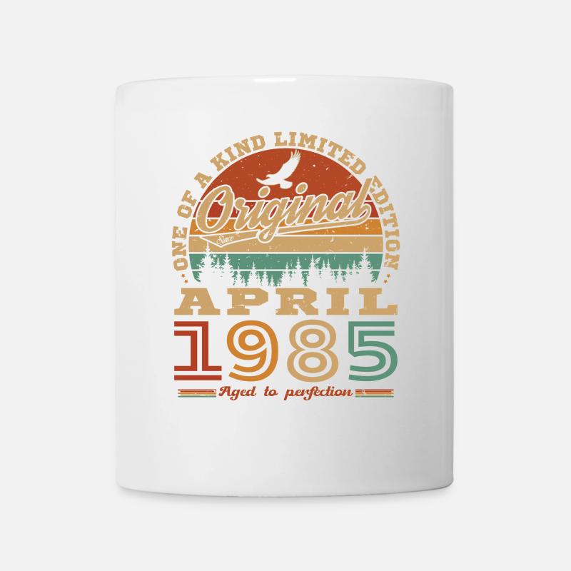 Avril 1985 Vintage Cadeau Anniversaire - Mug blanc - blanc