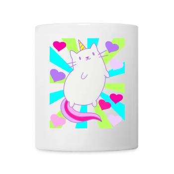 Unicorn Unicorns Cat Cats Retro Kids - Mug - white - Front