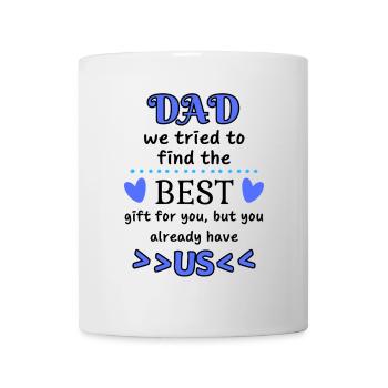 Drôle fête des pères Dire papa Humour papa - Mug blanc - blanc - Devant