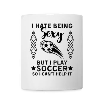 Lustiger Fußball Spruch Fußballspieler - Tasse - Weiß - Vorne
