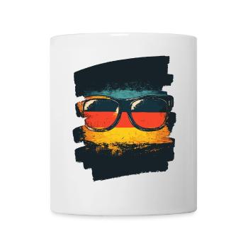 Sunglasses Germany Flag - Mug - white - Front