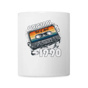 35ème anniversaire cadeau mari cassette avril 1990 - Mug blanc - blanc - Devant