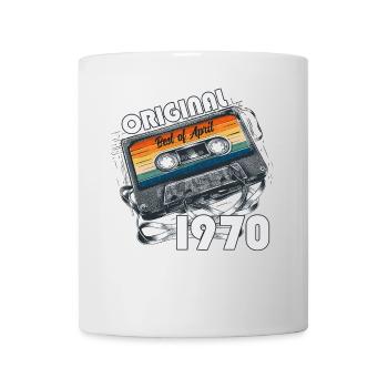 55ème Anniversaire Original Avril Millésime 1970 - Mug blanc - blanc - Devant