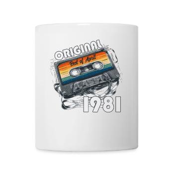 44th Birthday Cassette April 1981 - Mug - white - Front