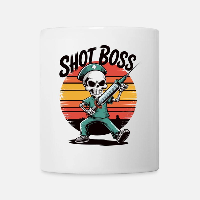 Spritzenboss Krankenpfleger Shirt - Tasse - Weiß