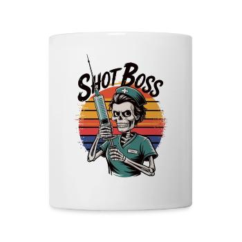 Soignant squelette avec seringue - Mug blanc - blanc - Devant