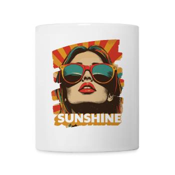 Sunshine Summer Sunglasses - Mug - white - Front