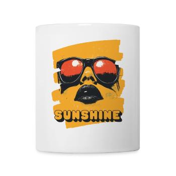 Sunglasses Summer - Mug - white - Front