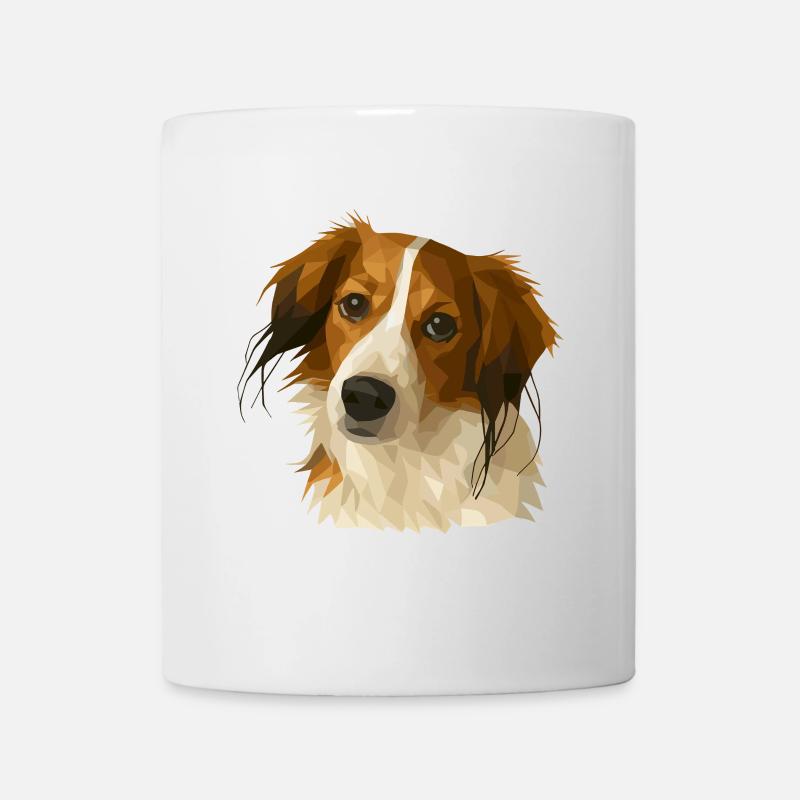 Kooikerhondje in polygon style - Mug - white