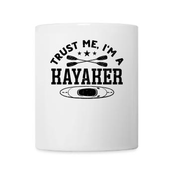 Funny Kayaking - Trust me I'm a Kayaker - Tasse - Weiß - Vorne