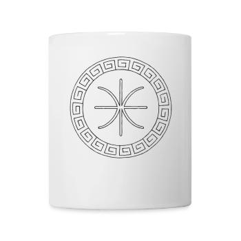 Delphisches Epsilon-Symbol | Antikes griechisches Emblem - Tasse - Weiß - Vorne