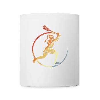 Frauen Lacrosse - Tasse - Weiß - Vorne