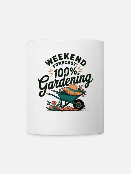 Gartenliebe pur – Wochenend-Style - Tasse - Weiß