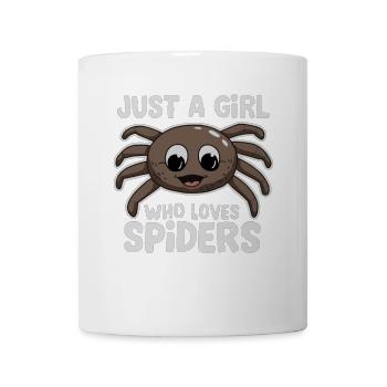 a girl who love spders jumpingspider evertebr just - Mug - white - Front