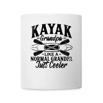 Kayak Papi comme un Papi normal juste plus frais - - Mug blanc - blanc - Devant