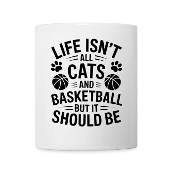 Basketball Saying Cat Funny Basketball Gift - Mug - white - Front