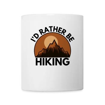 Lieber Wandern Spruch Wanderlust - Mug blanc - blanc - Devant