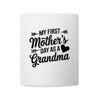 Mein erster Muttertag als Oma - Tasse - Weiß - Vorne