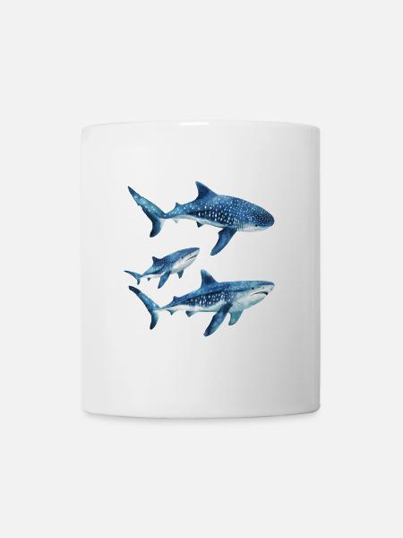 Walhaie - Tasse - Weiß