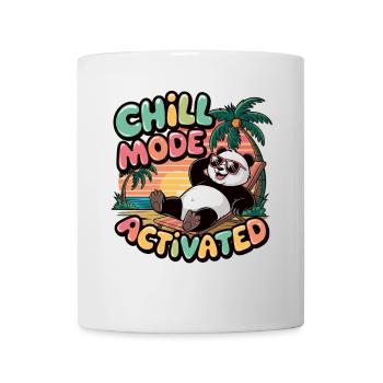 Entspannter Panda mit Sonnenbrille - Tasse - Weiß - Vorne