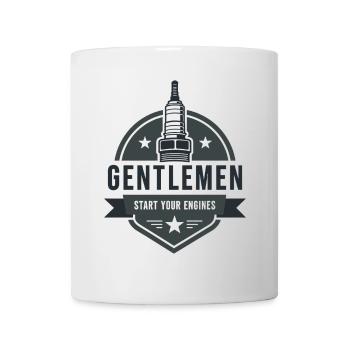 Messieurs, démarrez vos moteurs Sport automobile - Mug blanc - blanc - Devant