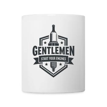Messieurs, démarrez vos moteurs Sport automobile - Mug blanc - blanc - Devant