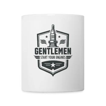 Messieurs, démarrez vos moteurs Sport automobile - Mug blanc - blanc - Devant