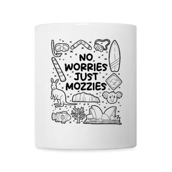 Pas de stress – seulement des moustiques - Mug blanc - blanc - Devant